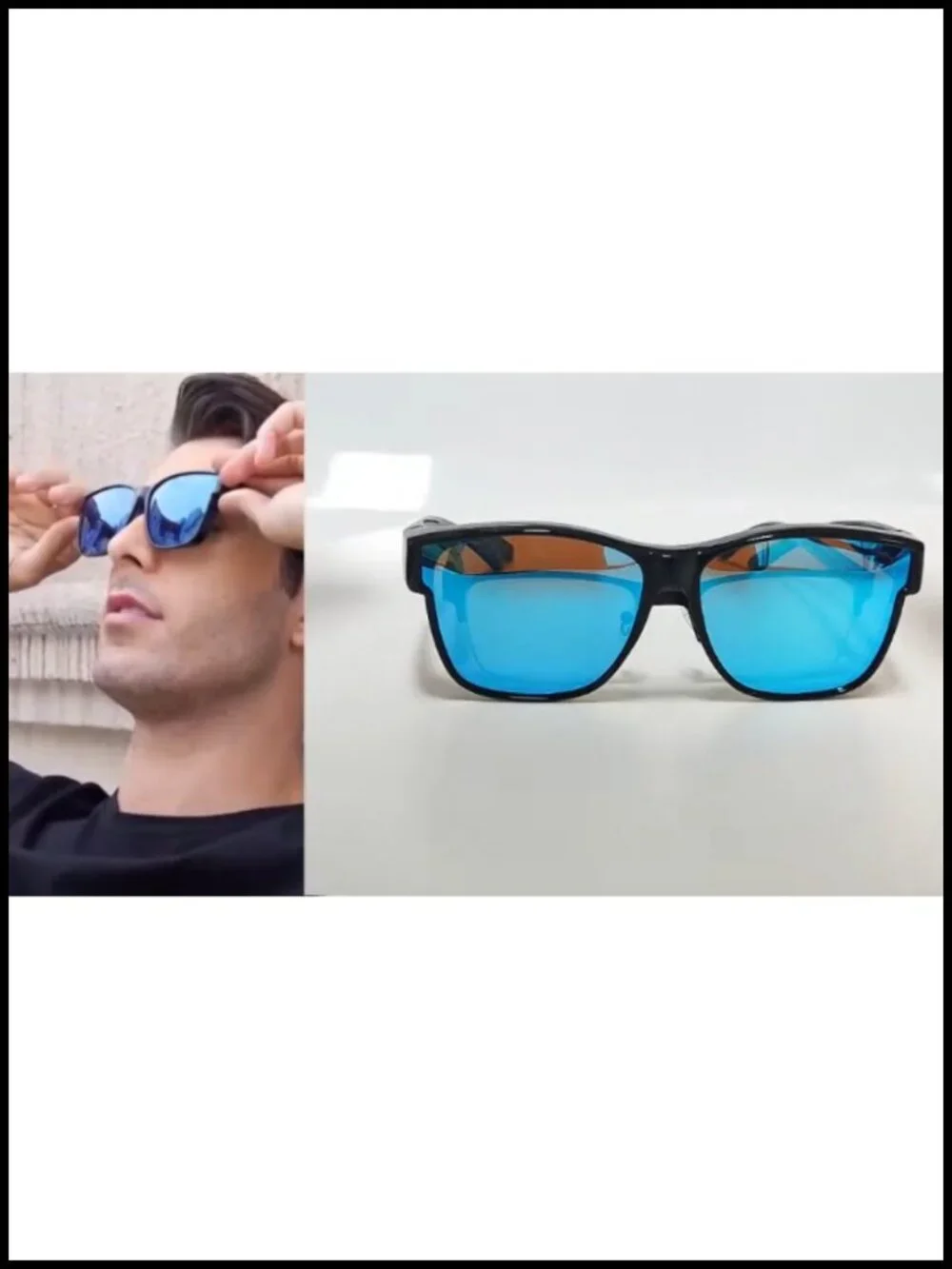 Fit Over Polarized Sunglasses Oversized Square UV400 Driving Shades